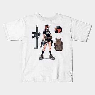 Tactical Gear Fusion Tee: Where Fashion Meets Urban Warfare Kids T-Shirt